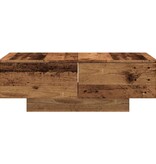 VidaXL Salontafel 90x60x31 cm bewerkt hout oud houtkleurig