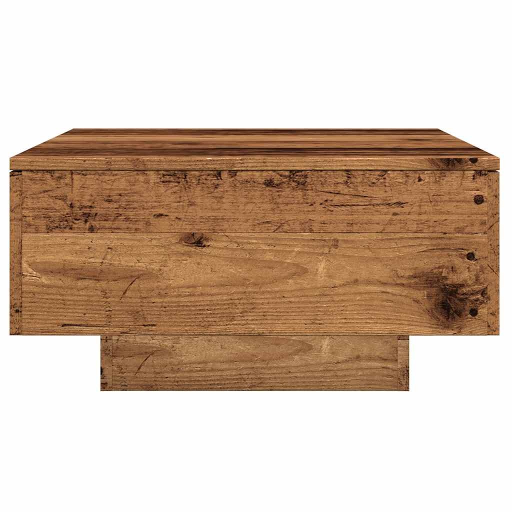 VidaXL Salontafel 90x60x31 cm bewerkt hout oud houtkleurig