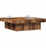 VidaXL Salontafel 90x90x28 cm bewerkt hout oud houtkleurig