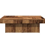 VidaXL Salontafel 90x90x28 cm bewerkt hout oud houtkleurig