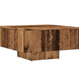 VidaXL Salontafel 60x60x31,5 cm bewerkt hout oud houtkleurig