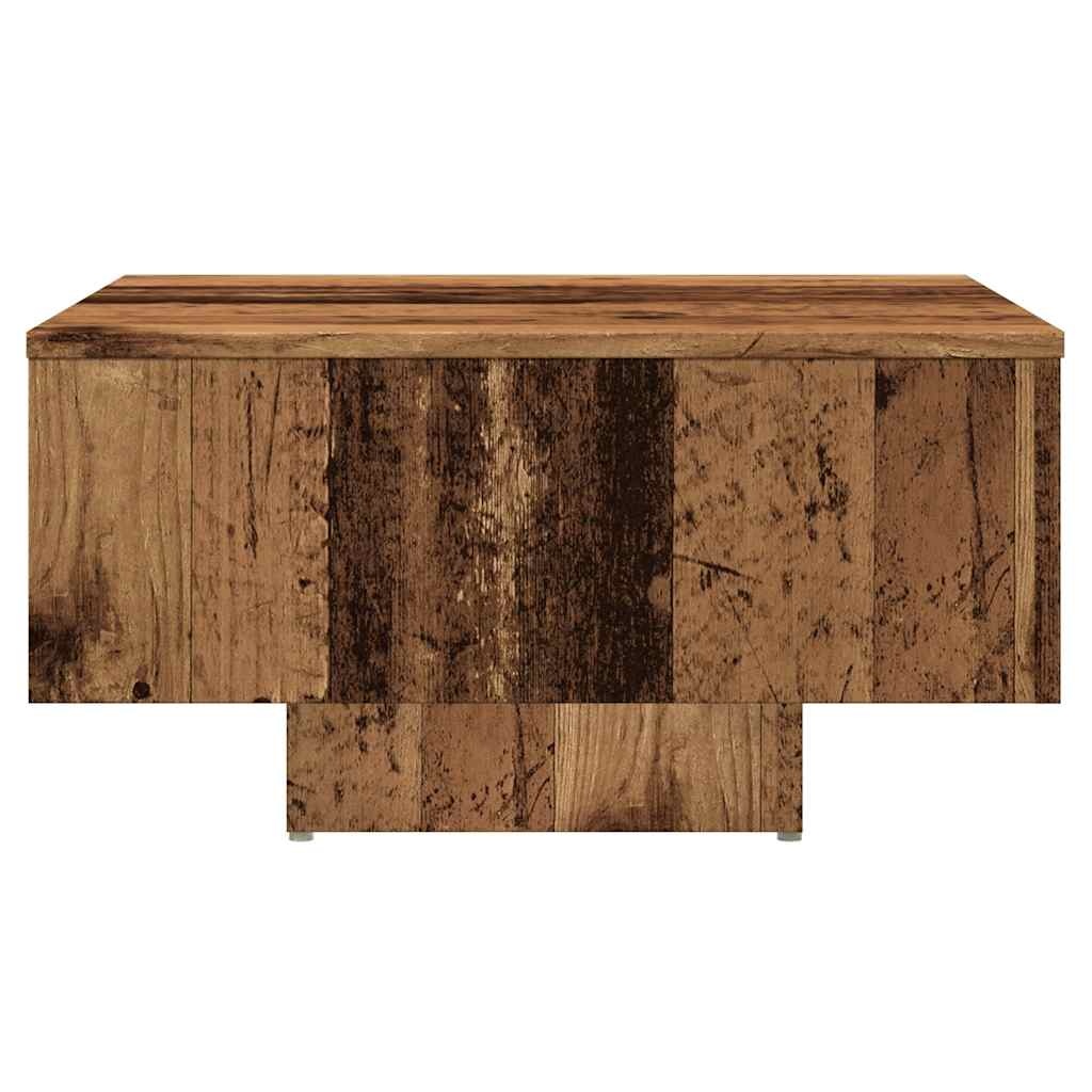 VidaXL Salontafel 60x60x31,5 cm bewerkt hout oud houtkleurig