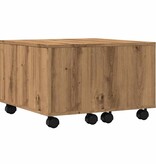 VidaXL Salontafel 60x60x38 cm bewerkt hout artisanaal eikenkleurig