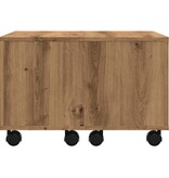 VidaXL Salontafel 60x60x38 cm bewerkt hout artisanaal eikenkleurig