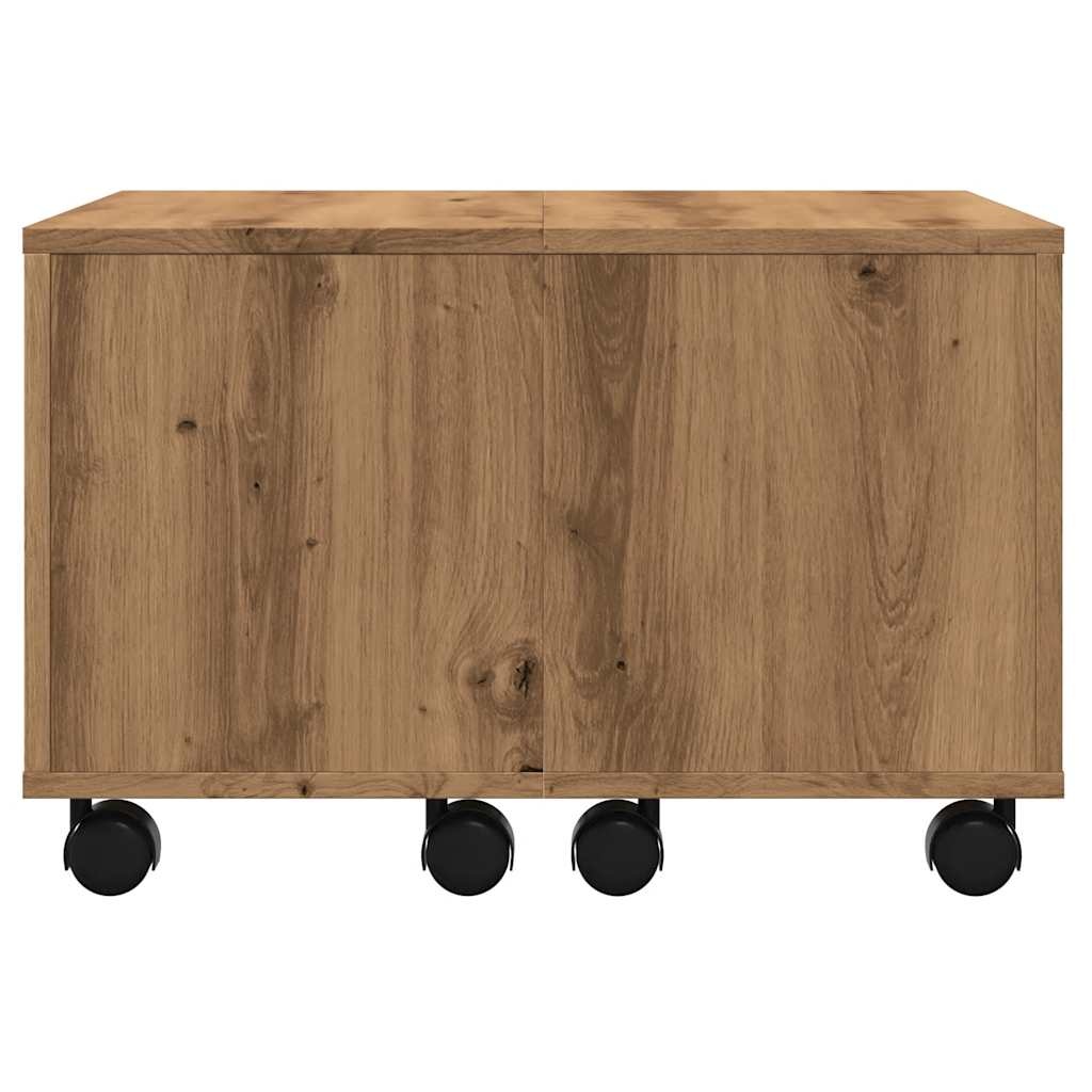 VidaXL Salontafel 60x60x38 cm bewerkt hout artisanaal eikenkleurig