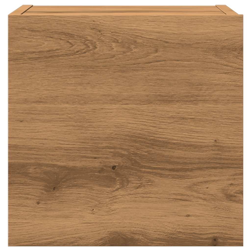 VidaXL Tv-wandmeubelen 2 st 30,5x30x30 cm artisanaal eikenkleurig
