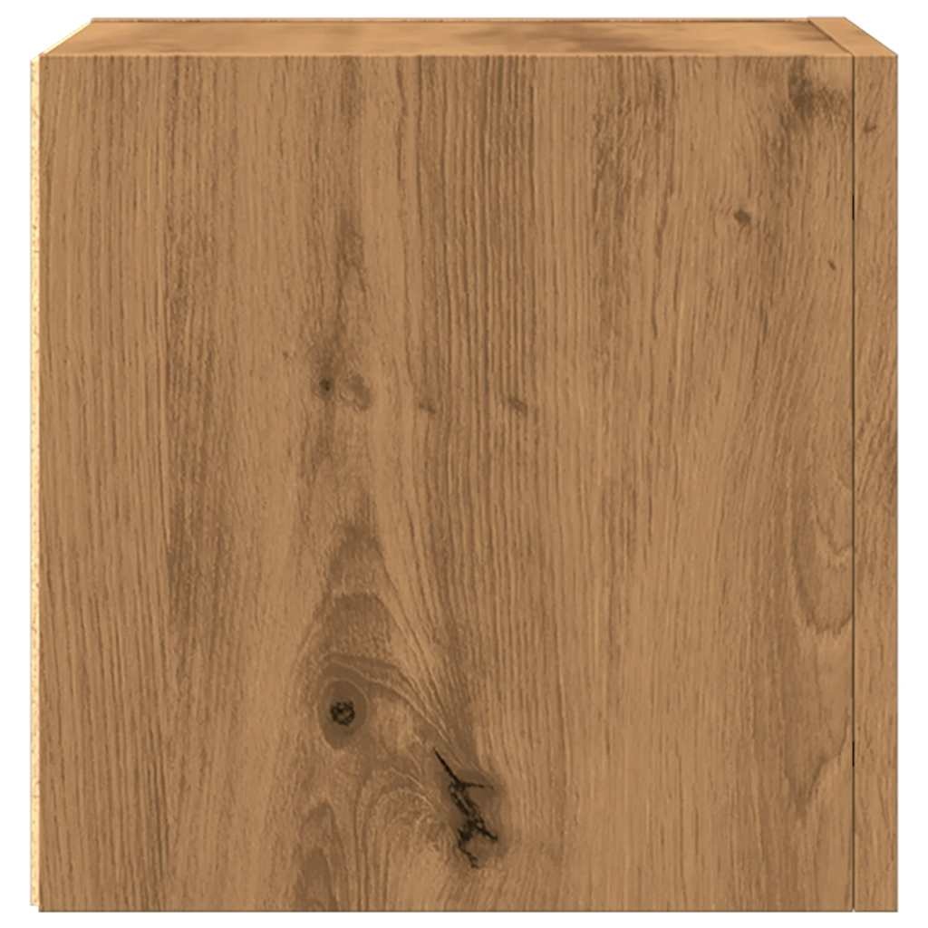 VidaXL Tv-wandmeubelen 2 st 30,5x30x30 cm artisanaal eikenkleurig