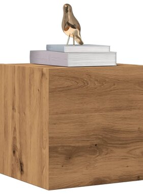 VidaXL Tv-wandmeubel 30,5x30x30 cm artisanaal eikenkleurig