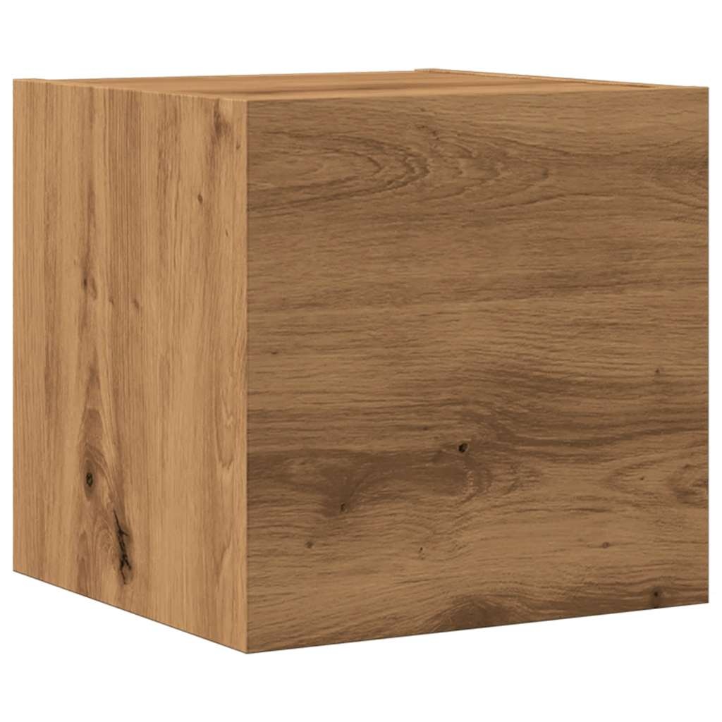 VidaXL Tv-wandmeubel 30,5x30x30 cm artisanaal eikenkleurig