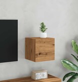 VidaXL Tv-wandmeubel 30,5x30x30 cm artisanaal eikenkleurig