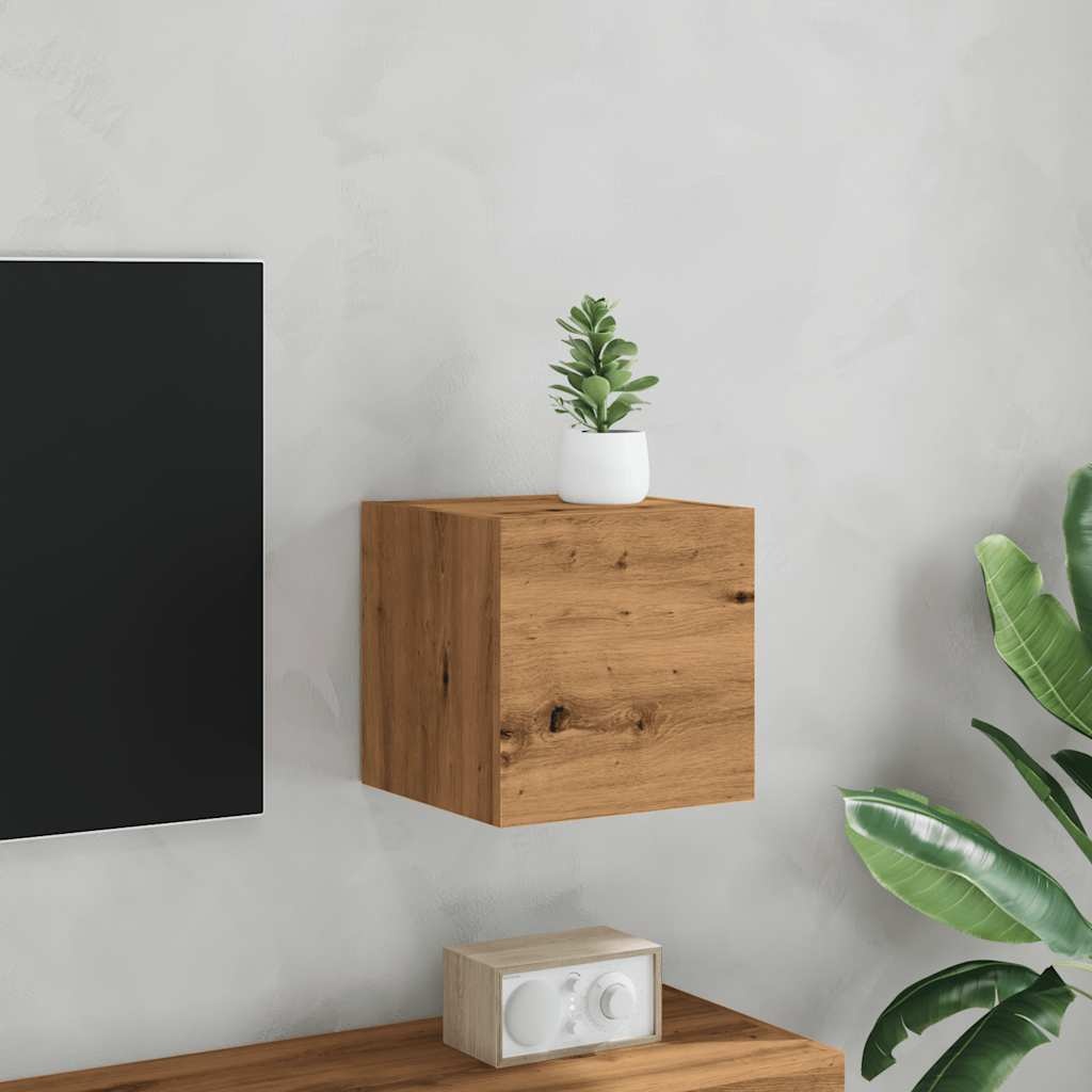 VidaXL Tv-wandmeubel 30,5x30x30 cm artisanaal eikenkleurig