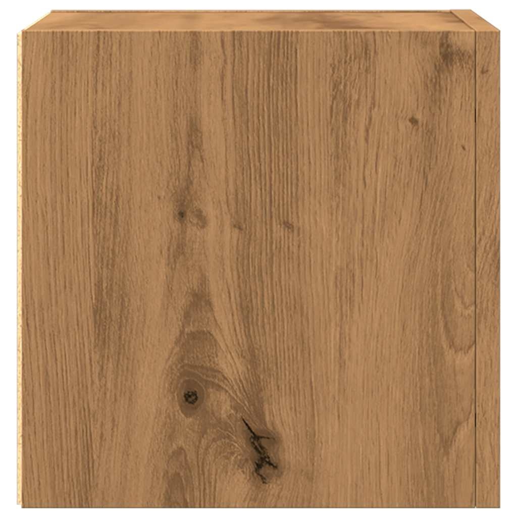 VidaXL Tv-wandmeubel 30,5x30x30 cm artisanaal eikenkleurig