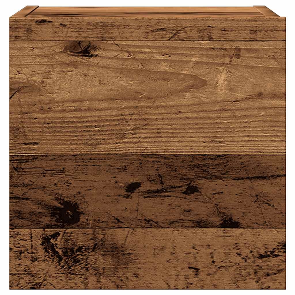 VidaXL Tv-wandmeubelen 2 st 30,5x30x30 cm oud houtkleurig