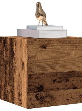 VidaXL Tv-wandmeubel 30,5x30x30 cm oud houtkleurig