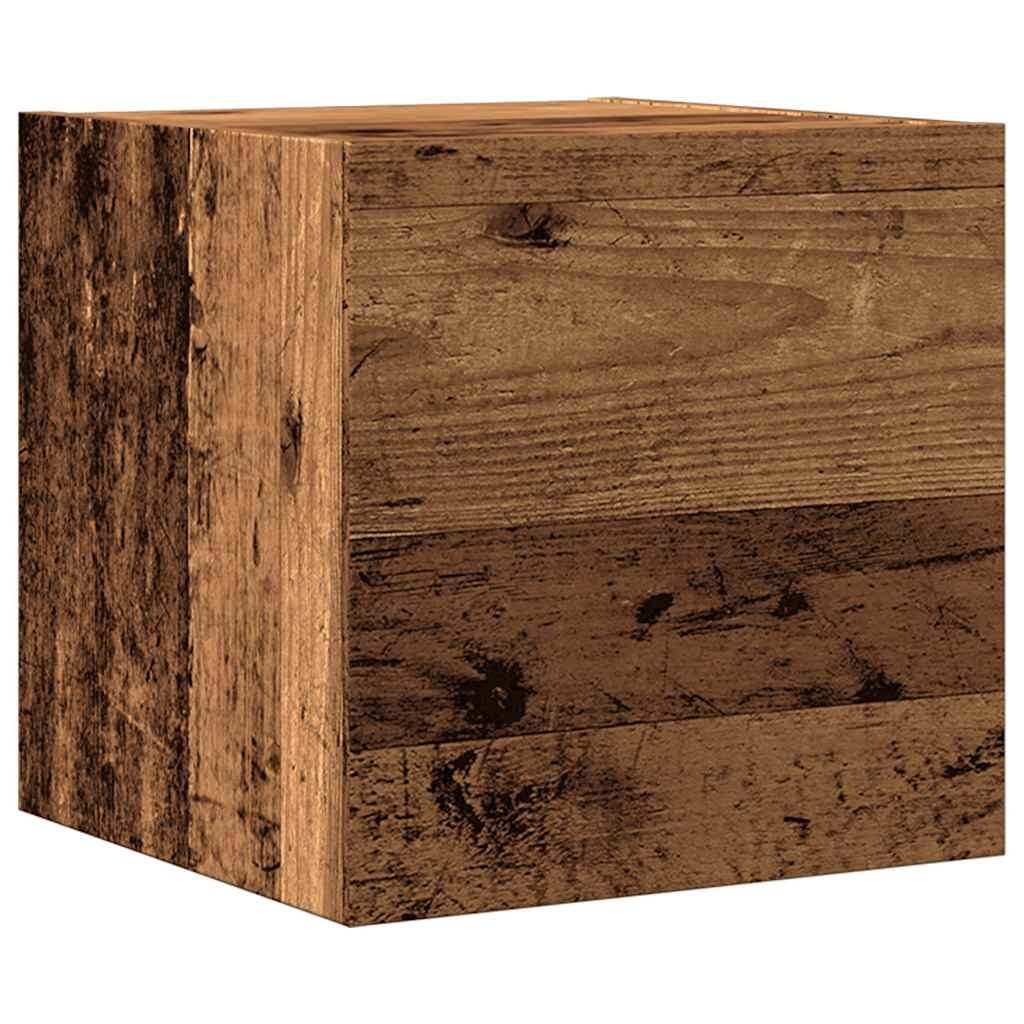 VidaXL Tv-wandmeubel 30,5x30x30 cm oud houtkleurig