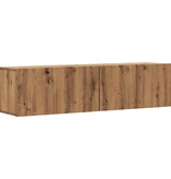 VidaXL Tv-wandmeubel 120x30x30 cm bewerkt hout artisanaal eikenkleurig