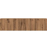 VidaXL Tv-wandmeubel 120x30x30 cm bewerkt hout artisanaal eikenkleurig