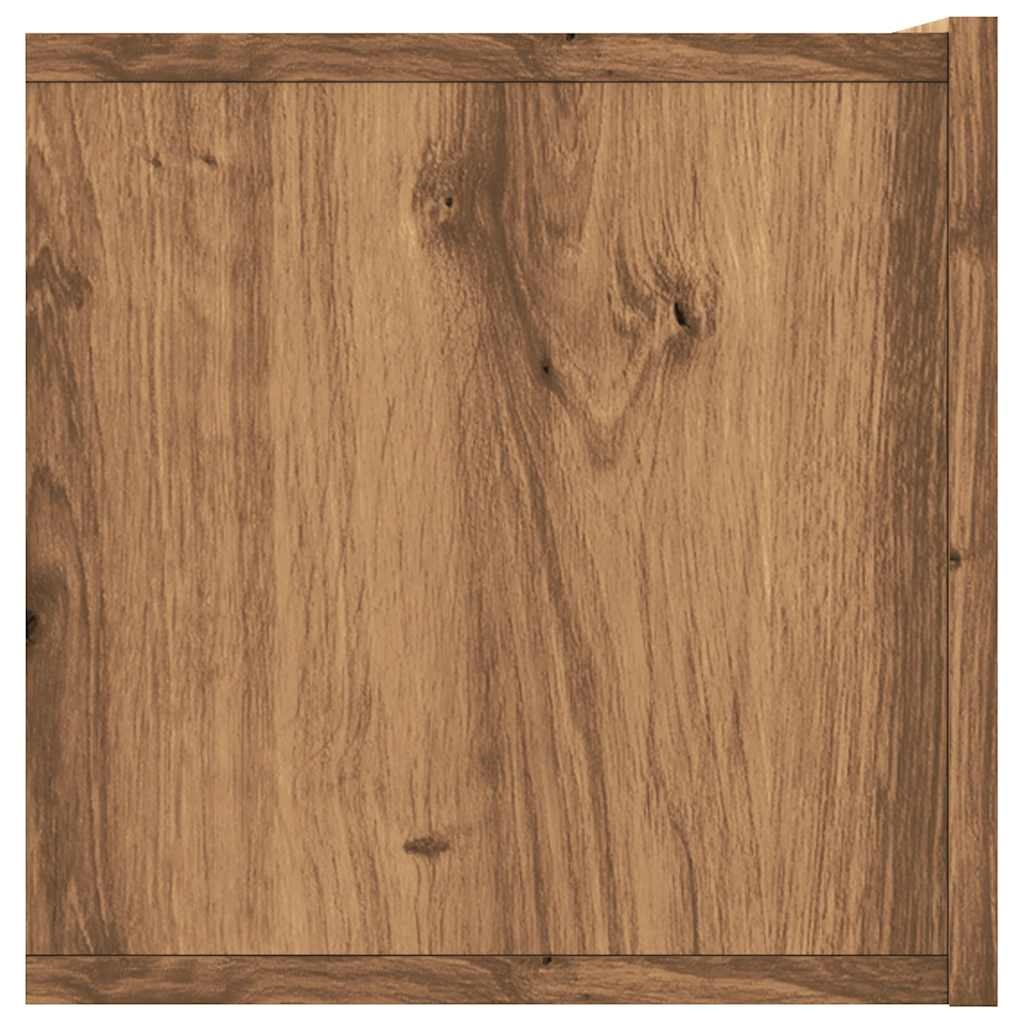 VidaXL Tv-wandmeubel 120x30x30 cm bewerkt hout artisanaal eikenkleurig