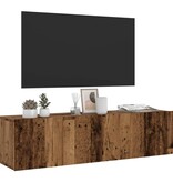 VidaXL Tv-wandmeubel 120x30x30 cm bewerkt hout oud houtkleurig