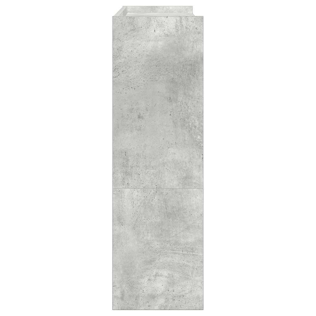 VidaXL Schoenenrek 80x25x81 cm bewerkt hout betongrijs