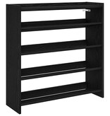 VidaXL Schoenenrek 80x25x81 cm bewerkt hout zwart