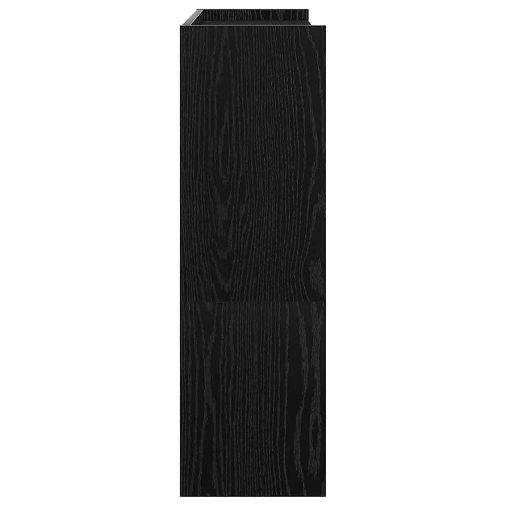 VidaXL Schoenenrek 80x25x81 cm bewerkt hout zwart