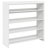 VidaXL Schoenenrek 80x25x81 cm bewerkt hout wit
