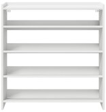 VidaXL Schoenenrek 80x25x81 cm bewerkt hout wit