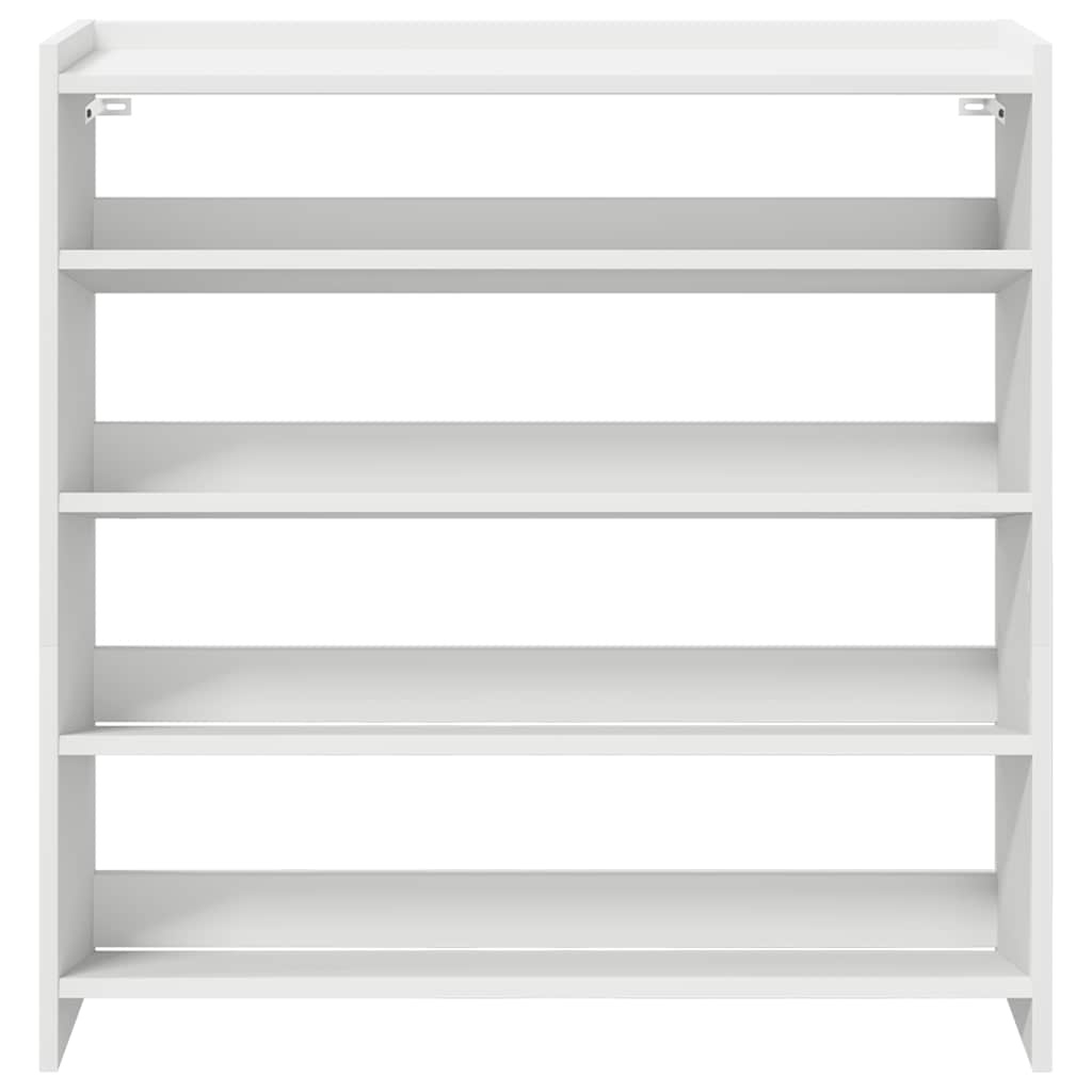 VidaXL Schoenenrek 80x25x81 cm bewerkt hout wit