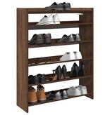 VidaXL Schoenenrek 80x25x100 cm bewerkt hout bruin eikenkleur