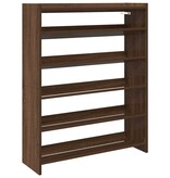 VidaXL Schoenenrek 80x25x100 cm bewerkt hout bruin eikenkleur