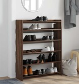 VidaXL Schoenenrek 80x25x100 cm bewerkt hout bruin eikenkleur