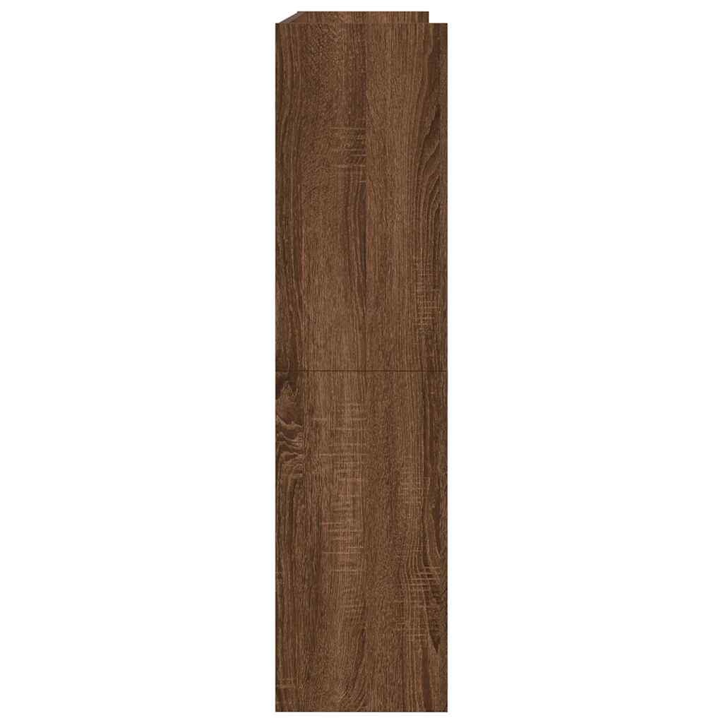 VidaXL Schoenenrek 80x25x100 cm bewerkt hout bruin eikenkleur