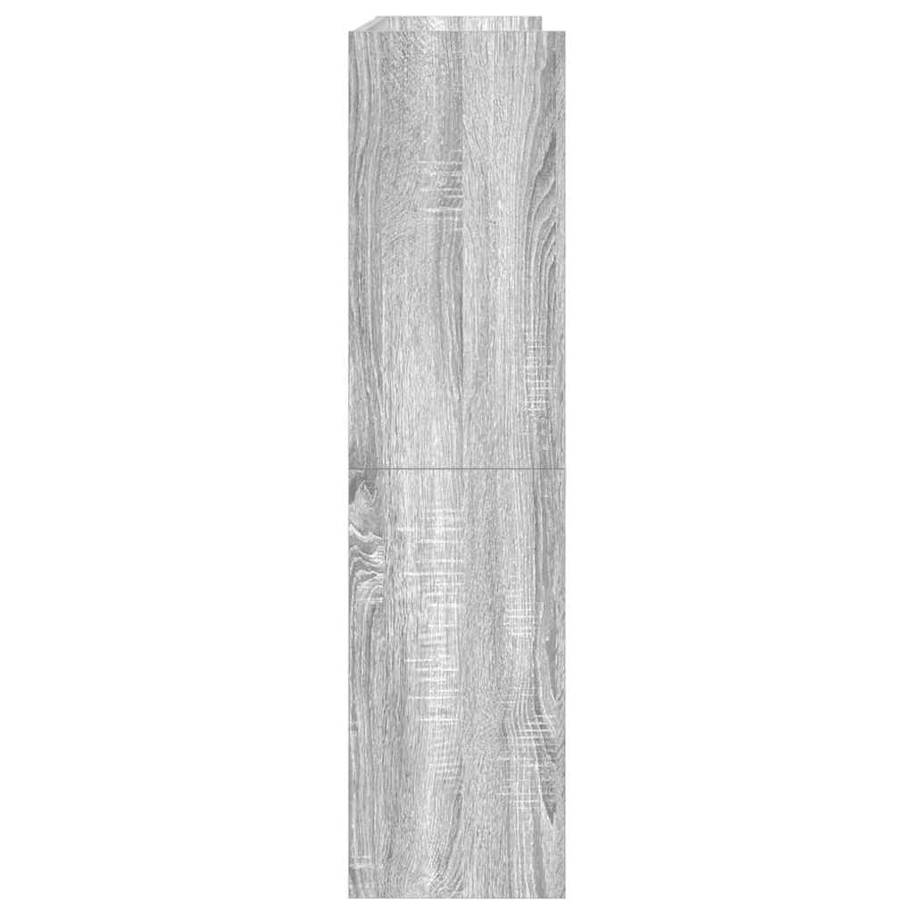 VidaXL Schoenenrek 80x25x100 cm bewerkt hout grijs sonoma eikenkleurig