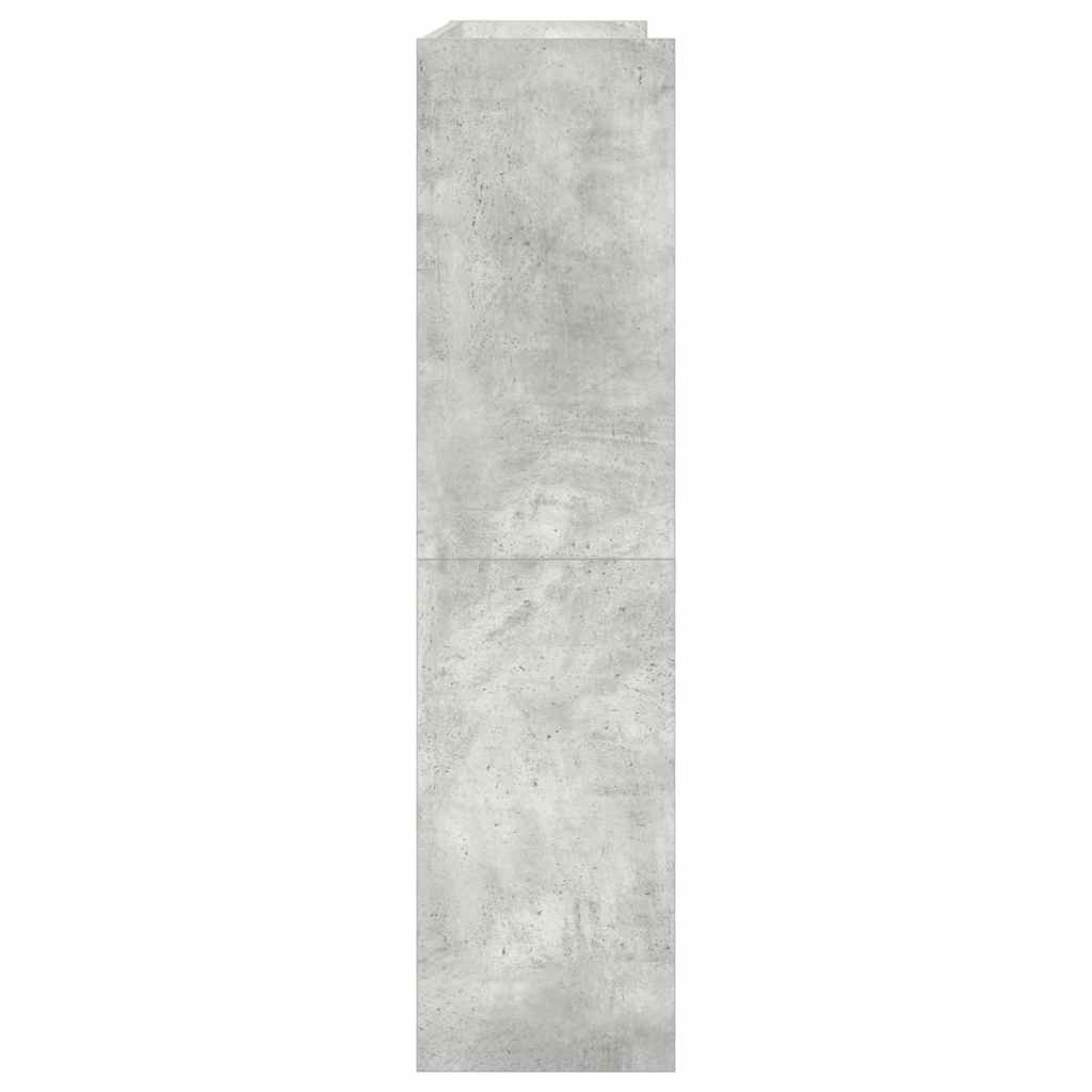 VidaXL Schoenenkast 80x25x100 cm bewerkt hout betongrijs