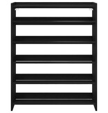 VidaXL Schoenenrek 80x25x100 cm bewerkt hout zwart