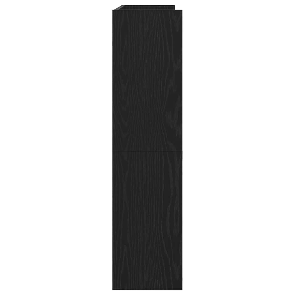 VidaXL Schoenenrek 80x25x100 cm bewerkt hout zwart