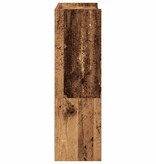 VidaXL Schoenenrek 80x25x61,5 cm bewerkt hout oud houtkleurig