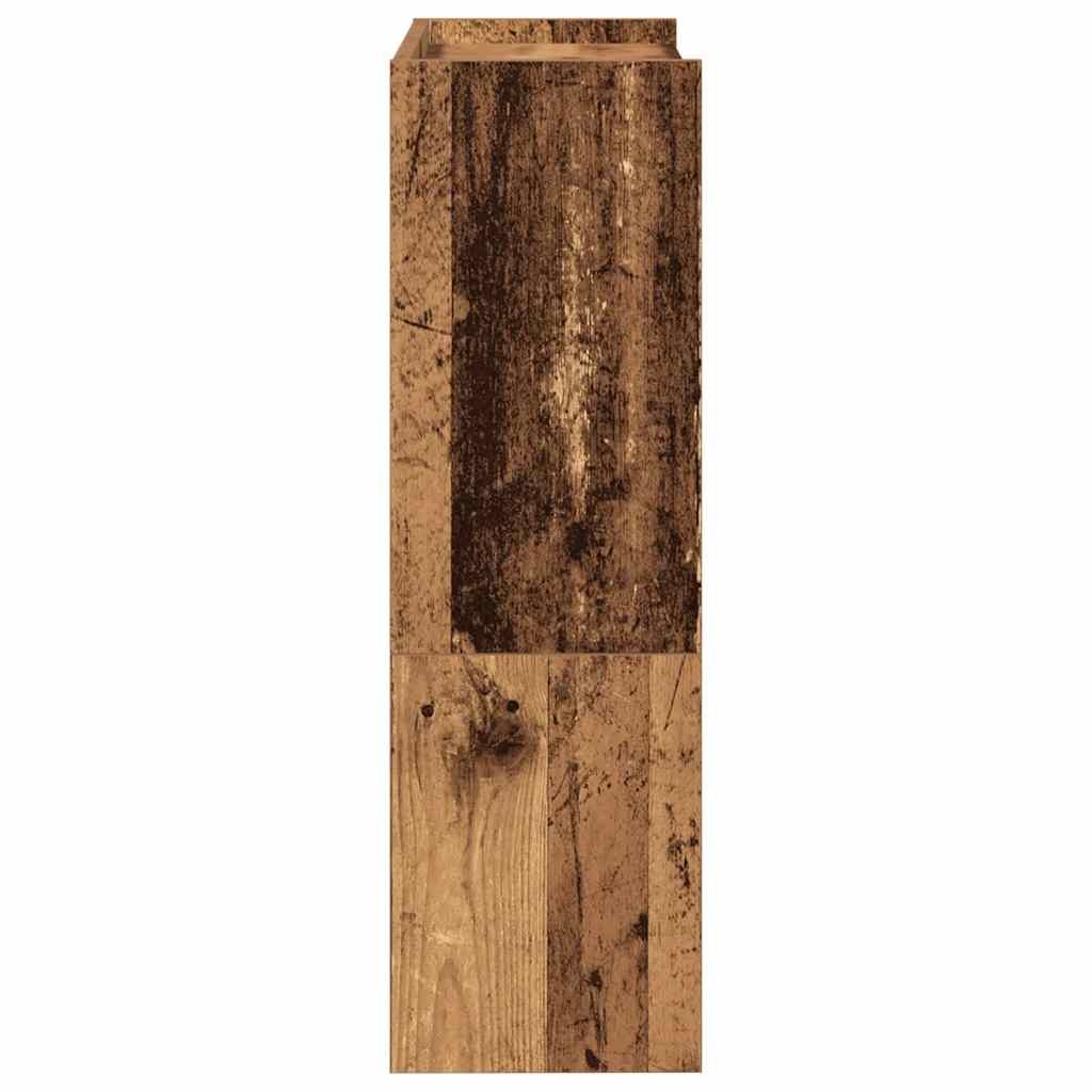 VidaXL Schoenenrek 80x25x61,5 cm bewerkt hout oud houtkleurig