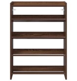 VidaXL Schoenenrek 80x25x61,5 cm bewerkt hout bruin eikenkleur