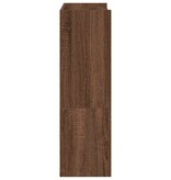 VidaXL Schoenenrek 80x25x61,5 cm bewerkt hout bruin eikenkleur