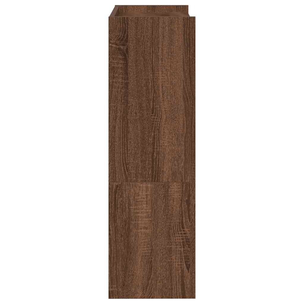 VidaXL Schoenenrek 80x25x61,5 cm bewerkt hout bruin eikenkleur
