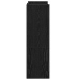 VidaXL Schoenenrek 80x25x61,5 cm bewerkt hout zwart