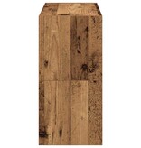 VidaXL Schoenenrekken 2 st stapelbaar 60x30x30,5 cm oud houtkleurig