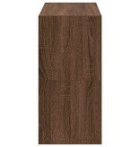 VidaXL Schoenenrekken 2 st stapelbaar 60x30x30,5 cm bruin eikenkleur