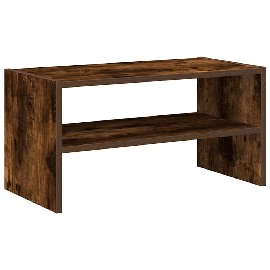 VidaXL Schoenenrek stapelbaar 60x30x30,5 cm gerookt eikenkleurig