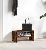 VidaXL Schoenenrek stapelbaar 60x30x30,5 cm gerookt eikenkleurig