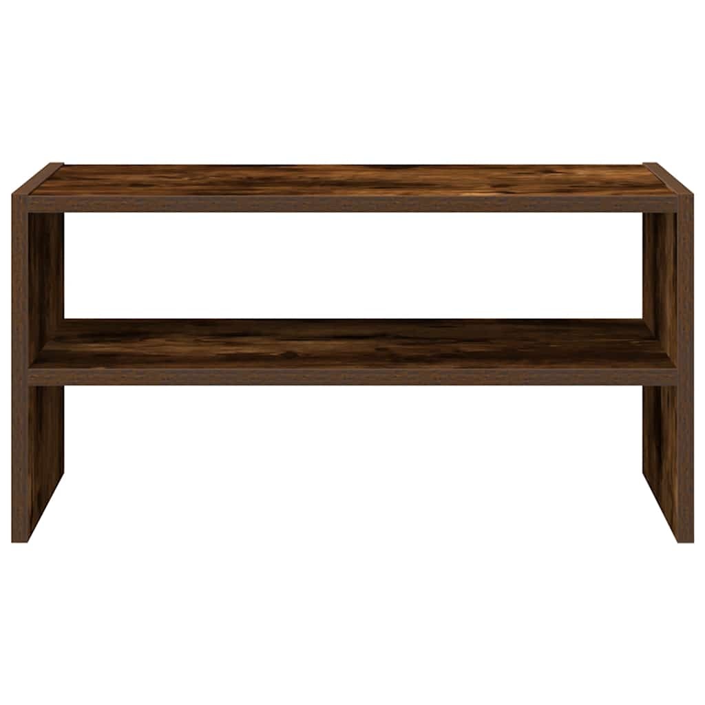 VidaXL Schoenenrek stapelbaar 60x30x30,5 cm gerookt eikenkleurig