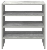 VidaXL Schoenenrekken 2 st stapelbaar 60x30x30,5 cm betongrijs