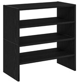 VidaXL Schoenenrekken 2 st stapelbaar 60x30x30,5 cm bruin eikenkleur